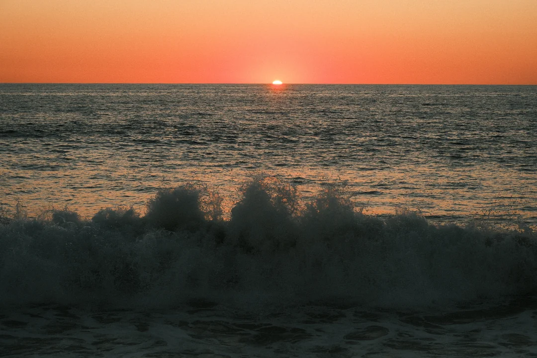 Sunset above the Pacific Ocean