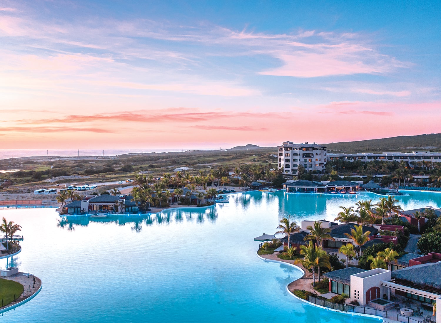 A Los Cabos coastal resort landscape